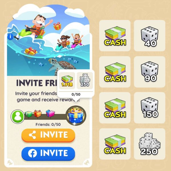 2 Tiers  530 Dice+ Cash